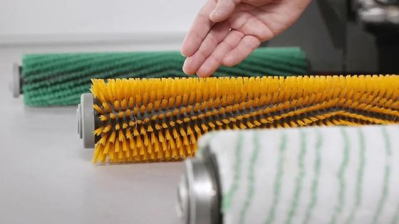 コンベアベルト清掃用シリンダ式ナイロン産業用ローラーブラシ