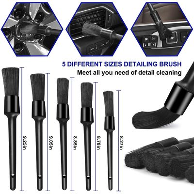 21 PCS 自動車清掃ツール キット ブラシ用スポンジパッド 車輪用ダッシュボード インテリア