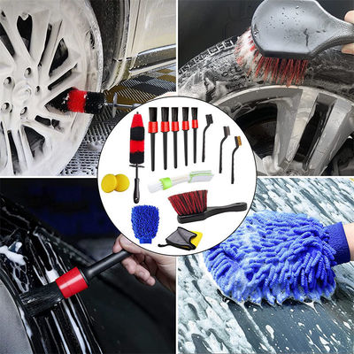 工場直供 15Pcs 詳細な車輪/タイヤブラシセット キット オートバイ用 モーターサイクル用 洗濯ツール
