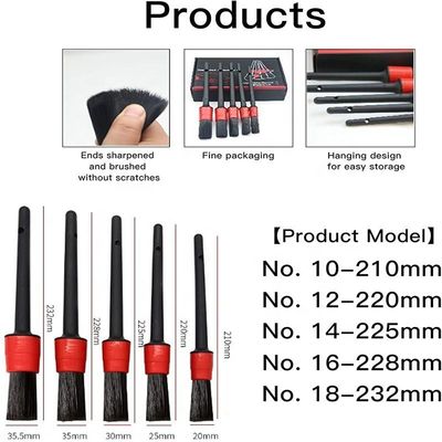 ホットセール 5pcs 超柔らかいPP カーインテリアの詳細のための詳細ブラシ