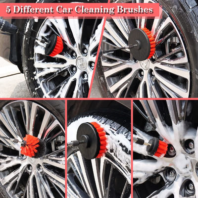 24 PCS カー 詳細 ブラシ セット 洗濯キット 洗浄ゲル 内部 外輪 ダッシュボード