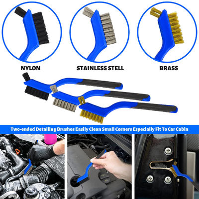 22 PCS 車の詳細キット ブラシ セット 内部掃除 自動ドリル ソフトブラシ 添付 スポンジ 磨きパッド