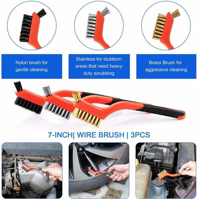 19Pcs カー 詳細 ブラシ セット キャリー バッグ と すべての目的 清潔 内部,外部の清掃