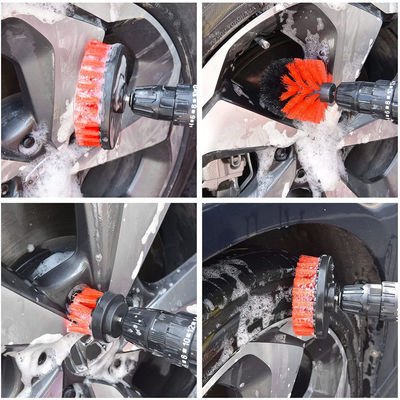 自動車プレミアムタイヤ 細かいブラシ マイクロファイバー 洗車ブラシ 18Pcs