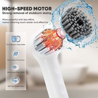 4in1回転式電気洗浄ブラシスクルーバー 浴槽床タイルキッチン