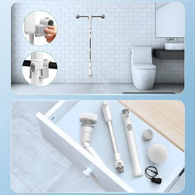 再充電可能なプラスチックハンドヘルドスピンスクルーバーブラシ OEM