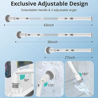 再充電可能なプラスチックハンドヘルドスピンスクルーバーブラシ OEM