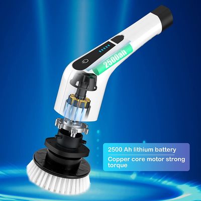 220RPM 無線電気スクルーバー 電気シャワーブラシクリーナー 7つの交換頭