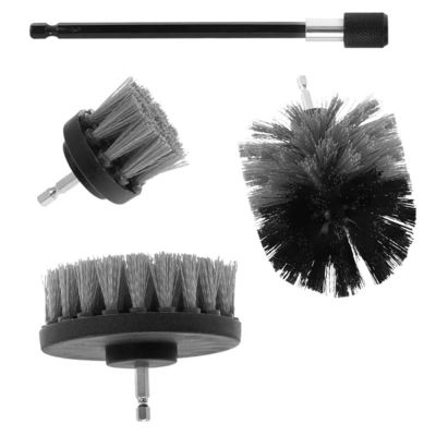 4pcs 電動ドリルビット 洗浄ブラシ付き