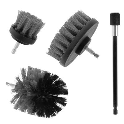 4pcs 電動ドリルビット 洗浄ブラシ付き