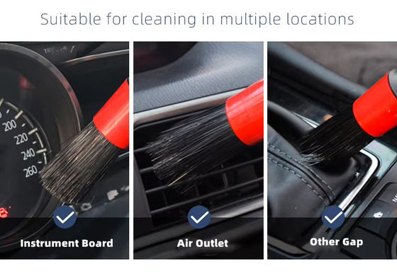 カスタマイズされた折りたたむマイクロファイバー 車用エアアウト口 クリーンブラシ インテリア 掃除ブラシ