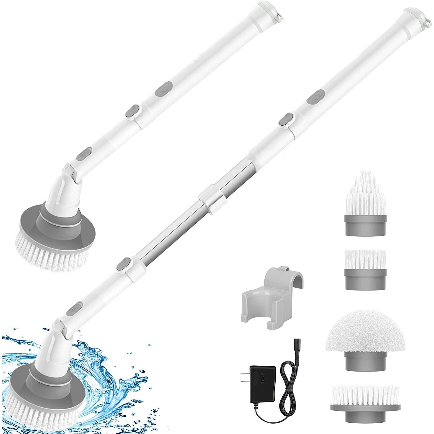 再充電可能なプラスチックハンドヘルドスピンスクルーバーブラシ OEM